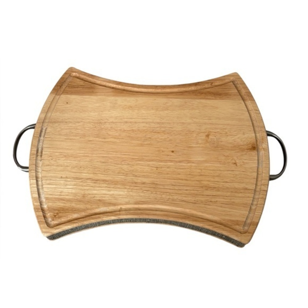 Towle Silversmiths 2 Inch Thick Maple Wood Butcher Block Serving Cutting Board